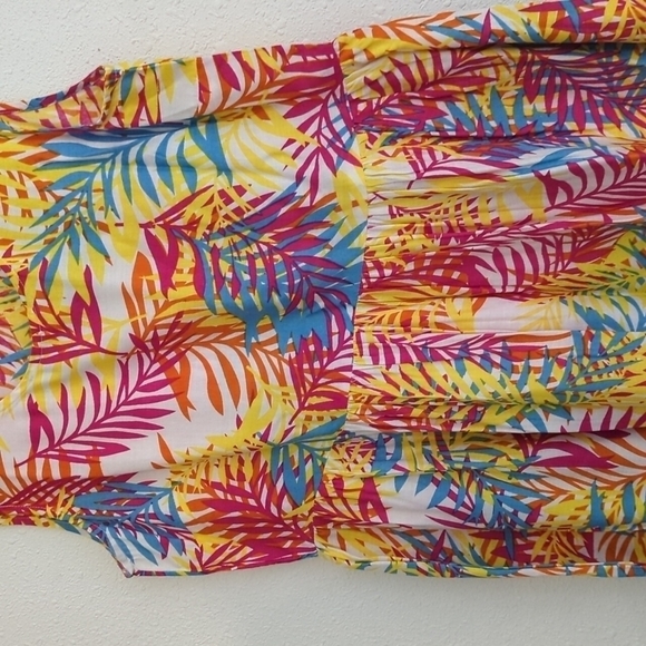 Expressions Catalog Colorful Summer Beachy Boho Maxi Dress Size Small Hawaii - Picture 5 of 10